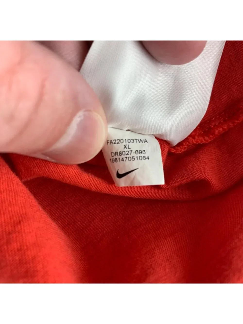 Nike Red Orange Oregon 1972 Short Sleeve Crewneck Shirt Mens XL DR8027-696